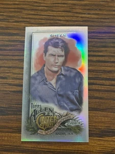 Mini rifrattore cromato Charlie Sheen 2022 Allen & Ginter #216 - Foto 1 di 2