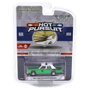 CHROME SUPER CHASE 1/64 1983 LTD Crown Vic US Border Patrol, Hot Pursuit 43035-B - Picture 1 of 3