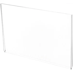 Plymor Clear Acrylic Folder-Style Sign Display Holder / Protector, 7.5" W x 5" H - Picture 1 of 1