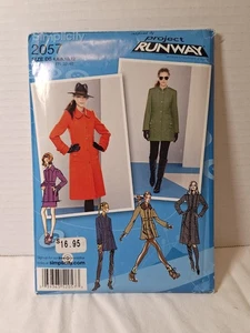 Simplicity Project Runway Women's Jacket Coat Sewing Pattern 2057 - Uncut - Picture 1 of 5