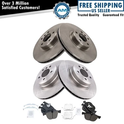 Brake Pad & Rotor Kit Ceramic Fits 2007-2010 BMW X5 2008-2009 X6 - Image 1 of 4