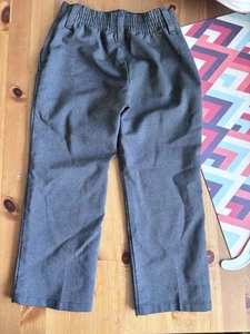 Challenger School Uniform Girls Charcoal Pants Regular Sz 4 Pull-on Scholar Wear - Picture 1 of 3