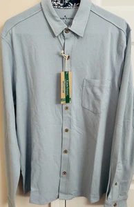 Camisa Taylor Vintage Azul Niebla Para Hombre Grande Manga Larga Abotonada Precio de venta sugerido por el fabricante 98 USD - Imagen 1 de 8