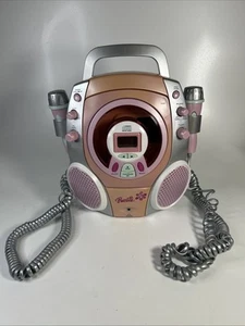 2004 KiDdesigns Barbie Stereo CD Karaoke Machine with Double Microphones - Picture 1 of 6
