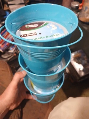 3 Citronella Candles 11.5 Oz. Each.Color Blue - Image 1 of 2