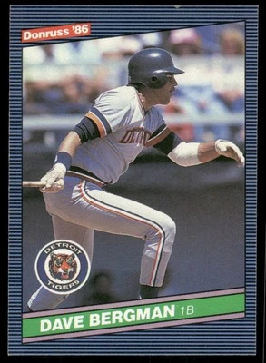 1986 Donruss #471 Dave Bergman Detroit Tigers Baseball Card - Image 1 of 2