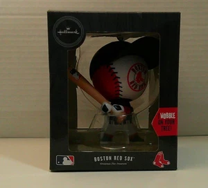 Boston Red Sox MLB Hallmark Bouncing Wobble Buddy Ornament - Picture 1 of 4