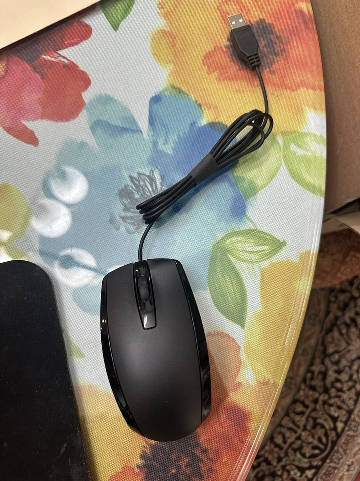 HP Wired Mouse - Black For Laptop, PC Desktop, Windows, Mac, Chromebook - Image 1 of 2