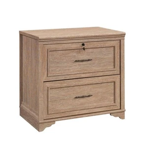 SAUDER Rollingwood Country Brushed Oak Lateral File Cabinet with Locking Drawer - Picture 1 of 11