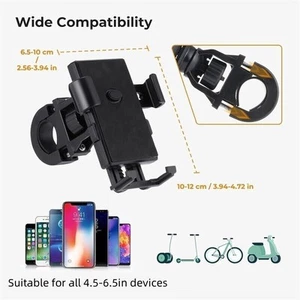 Soporte para teléfono móvil de bicicleta para manillar motocicletas scooter bicicleta - Imagen 1 de 8