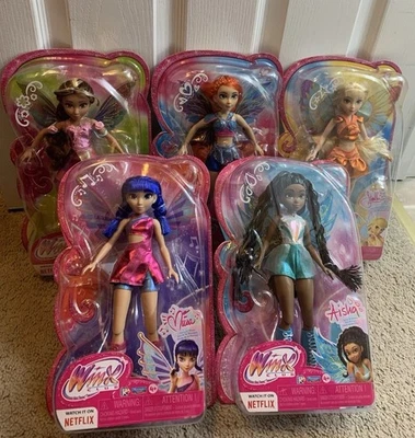 Winx Club Fairy Doll Flora, Aisha, Stella, Musa, Bloom 2025 Netflix перезагрузка лот 5 - Изображение 1 из 4