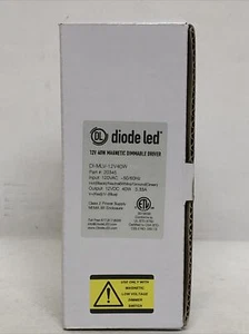 Diode LED 12V Magnetic Dimmable Driver 40W DI-MLV-12V40W Part# 20345 - Picture 1 of 3