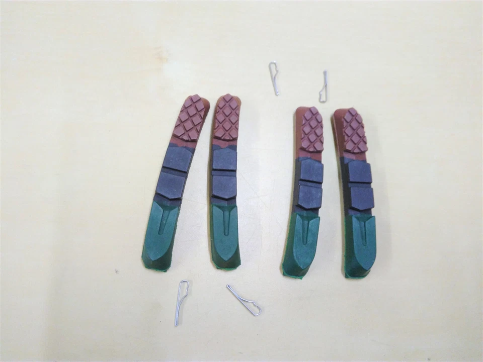 4 Stück * PROMAX * Catridge Ersatz-Bremsgummi Bremsbeläge Allwetter V-Brake