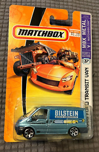 Blue Bilstein 2006 Ford Transit Van - 2007 Matchbox MBX Metal #37 Diecast