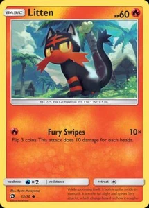 Pokemon Litten (12/78) Dragon Majesty LP - Picture 1 of 1