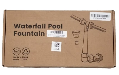 Fonte de piscina para piscinas acima e no solo, aspersor de piscina ajustável em cachoeira - Imagem 1 de 3