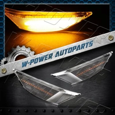 LED ámbar para Porsche 911 Carrera 2012-2016 lente transparente señal luces de señalización laterales Foto 1 de 4