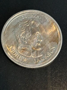 1975 Andrew Jackson Liberty Lobby 1/2 Troy Oz. .999 Fine Silver Round - Picture 1 of 4