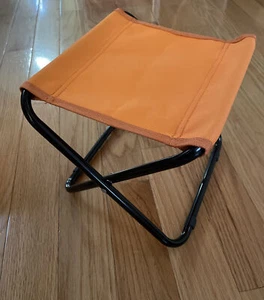 9" Collapsible Folding Fabric Stool for Kids Take Anywhere Portable Lightweight - Picture 1 of 4