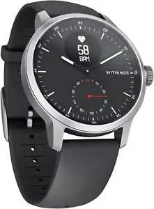 WITHINGS ScanWatch 42mm Hybrid Smartwatch Edelstahl schwarz EKG Oximeter NEU OVP