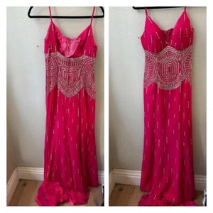 abito da ballo jasz couture by adagio bella rosa caldo brillante scintillante paillettes donna 10 - Foto 1 di 8