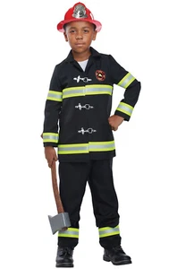 Junior Fire Chief Firefighter Unisex Child Costume - Picture 1 of 2