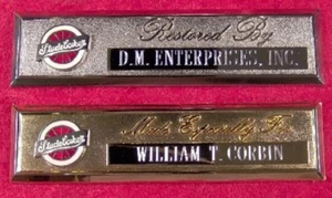 RUEDA STUDEBAKER - PLACA DE TABLERO GRABADA PERSONALIZADA - Imagen 1 de 1