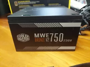 Used Cooler Master Bronze V2 750W MWE MPE-7501-ACABW 200-240V - Picture 1 of 4
