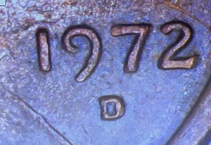 1972 Penny D RPM 3x Doubled Die Obverse and Reverse Mint Errors RB Color - Picture 1 of 21