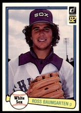 1982 Donruss Baseball Card Ross Baumgarten G Chicago White Sox #104