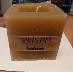 Rustic Square Candles x2 - Picture 1 of 3
