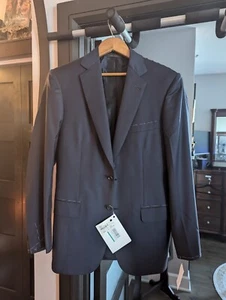 Brioni Suit Jacket Size 32US/42EU In Midnight Blue Super 160S Wool MSRP 4575 Nwt - Picture 1 of 24