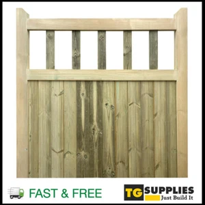 Heavy Duty Solid Wooden Handmade Pedestrian Garden Entrance Gate Treated Timber - Picture 1 of 2