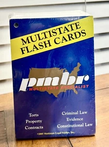 Sealed Multistate Flash Cards PMBR Multistate Specialist Torts Criminal Law NIP - Picture 1 of 6