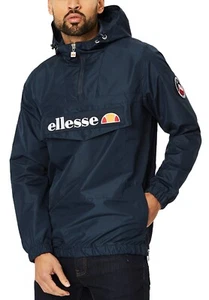 Chaqueta con capucha informal Anorak azul marino ellesse Mont 2 para hombre - Imagen 1 de 3