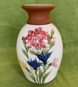 Vintage Emerson Creek Pottery 7 1/2” Spring Bouquet Vase MINT Bedford, VA 1992 - Picture 1 of 7