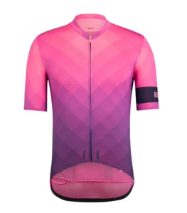 NUOVA Maglia Ciclismo Uomo Rapha Stampa Blocco Sbiadita Pro Team Peso Medio XL Rosa Navy - Foto 1 di 2