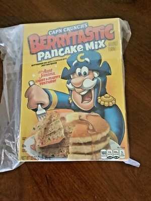 New Cap’n Crunch Berrytastic Pancake Mix 32oz LIMITED EDITION Best Before 7/21 - Image 1 of 3