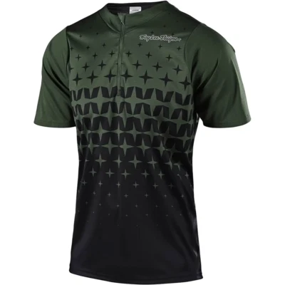 Camiseta deportiva de ciclismo Troy Lee Designs TLD Terrain XC verde militar/negro grande para hombre Foto 1 de 2