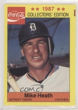 1987 Coca-Cola/SAS Detroit Tigers Mike Heath #8