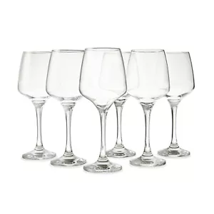 6 Santorini Red Wine Glasses+ Stemware Goblets Fine Rim 400ml | BRAND NEW AU - Picture 1 of 7