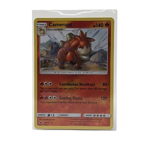Camerupt 14/111 Sun & Moon: Crimson Invasion  Reverse Holo Mint/NM  Pokemon - Picture 1 of 2