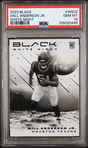 2023 Panini Black WILL ANDERSON White Night PSA 10 GEM MINT POP 7 Case Hit SSP - Picture 1 of 2