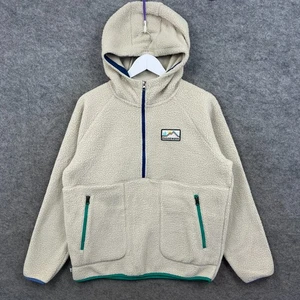 Maglione Passeggero Uomo Medium Avena Maine Sherpa Pile 1/4 Zip Pullover Smock - Foto 1 di 8