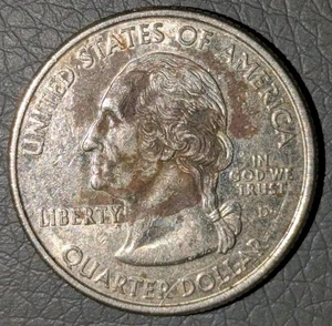 2004-D 25c Florida State Quarter Black Toned Obverse Black Toned Washington - Picture 1 of 7