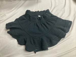 XXS Aerie Skirt Skort (shorts underneath) Black Lacey Fringed - Picture 1 of 4