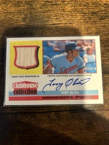 2025 Topps Heritage Tony Olivia #CCAR-TO Clubhouse Collection Relic Auto 11/25 - Picture 1 of 9
