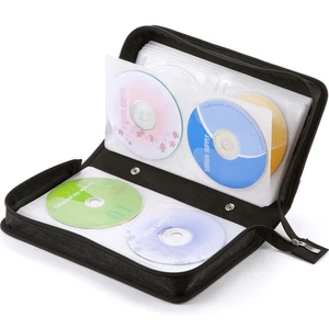 DVD/CD Case Wallet with Zipper, Holds 96 Discs, Black - Picture 1 of 9