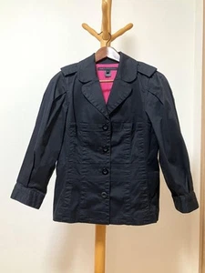 Marc Jacobs Round Lapel Jacket Outerwear Black Size 4 - Picture 1 of 6