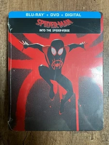 Spider-Man: Into the Spider-Verse w. Steelbook (Blu-ray + DVD + Digital) *NEW* - Picture 1 of 4
